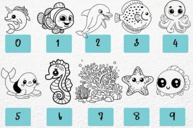 Ocean Animals by Petal Pixels — Dingbats Font — thumbnail 6