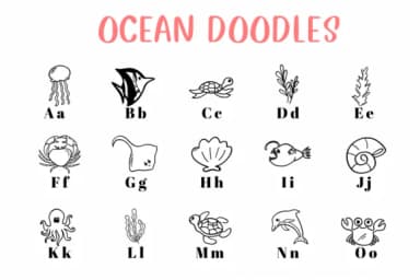 Ocean Doodles by CHANOK — Dingbats Font — thumbnail 2