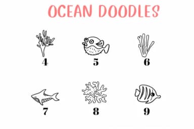 Ocean Doodles by CHANOK — Dingbats Font — thumbnail 4