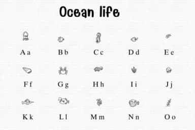 Ocean Life by Sontaya — Dingbats Font — thumbnail 2