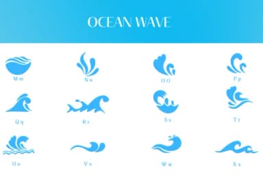 Ocean Wave by Heartcraft Atelier — Dingbats Font — thumbnail 3