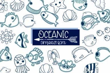 Oceanic by Sirinart — Dingbats Font — thumbnail 1