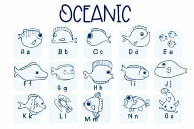 Oceanic by Sirinart — Dingbats Font — thumbnail 2
