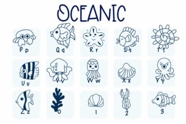 Oceanic by Sirinart — Dingbats Font — thumbnail 3