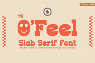 O'feel by Denustudios — Slab Serif Font — thumbnail 1