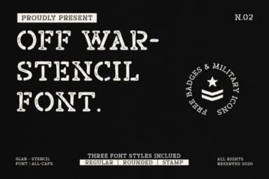 Off War by liszarinzani — Slab Serif Font — thumbnail 1