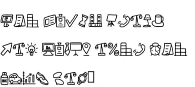 Office Doodle Font by CrafterFonts — Dingbats Font — thumbnail 5