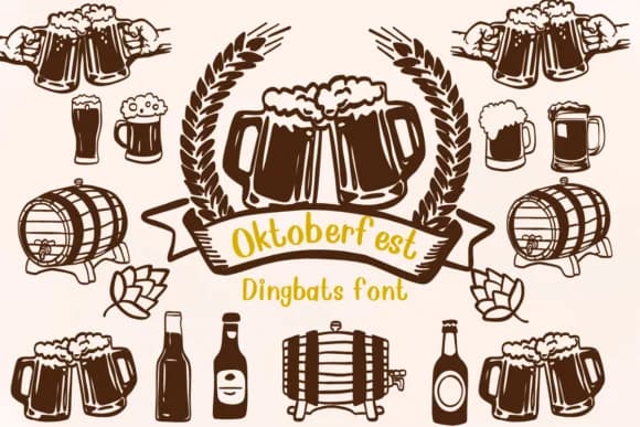 Oktoberfest by Nongyao — Dingbats Font