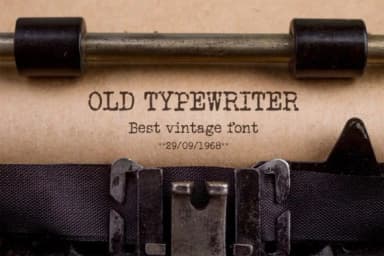 Old Typewriter by OWPictures — Slab Serif Font — thumbnail 1