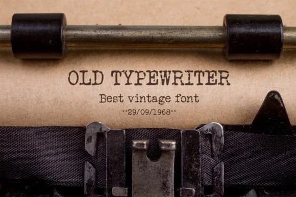 Old Typewriter by OWPictures — Slab Serif Font