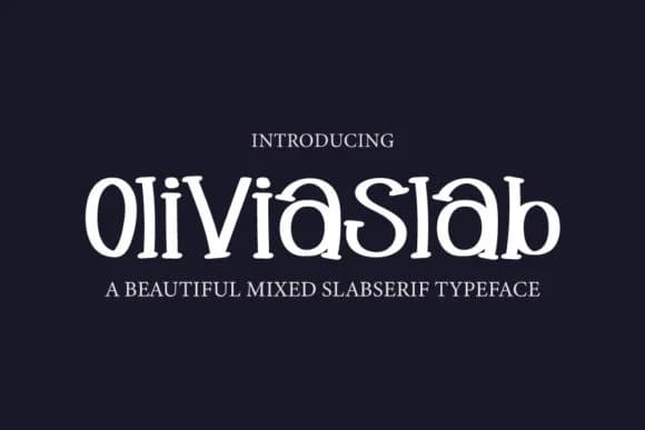 Oliviaslab by Crafty Files — Slab Serif Font — preview 1
