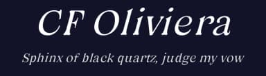 CF Oliviera by Indotype Foundry — Serif Font — thumbnail 2