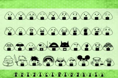 Onigiri by Megami Studios — Dingbats Font — thumbnail 4