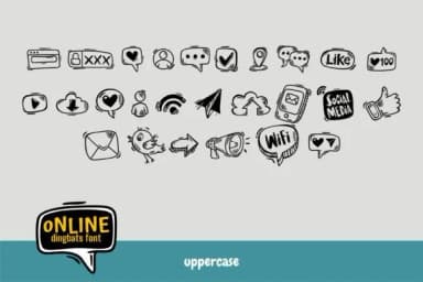 Online by onoborgol — Dingbats Font — thumbnail 2