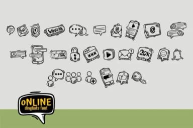 Online by onoborgol — Dingbats Font — thumbnail 3