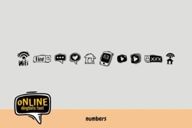 Online by onoborgol — Dingbats Font — thumbnail 4