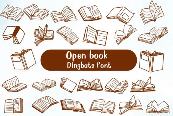 Open Book by Nongyao — Dingbats Font