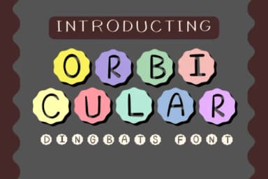 Orbicular by danita.kukkai — Dingbats Font — thumbnail 1