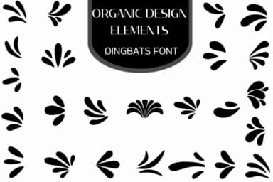 Organic Design Elements by Heartcraft Atelier — Dingbats Font — thumbnail 1