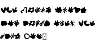 Organic Shape by Letterayu — Dingbats Font — thumbnail 6