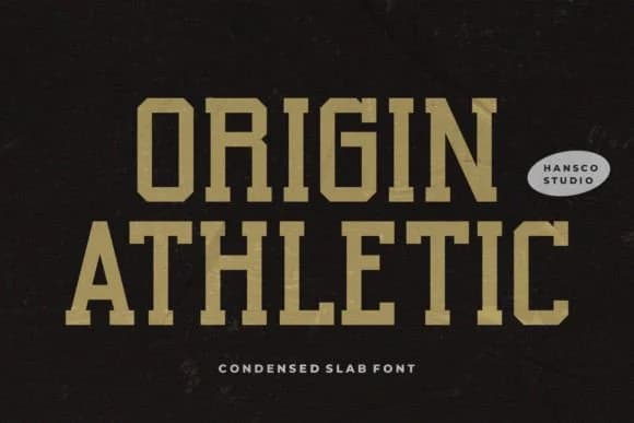 Origin Athletic by HansCo — Slab Serif Font
