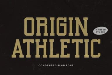 Origin Athletic by HansCo — Slab Serif Font — thumbnail 1