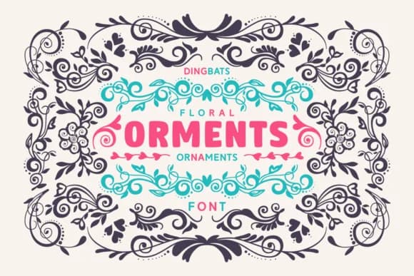 Orments by GorgezCreations — Dingbats Font
