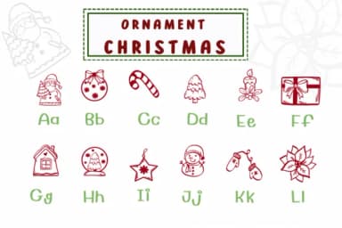Ornament Christmas by PraewDesigns — Dingbats Font — thumbnail 2
