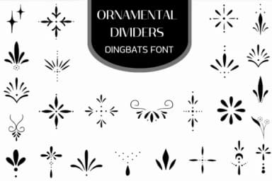Ornamental Dividers by Heartcraft Atelier — Dingbats Font — thumbnail 1