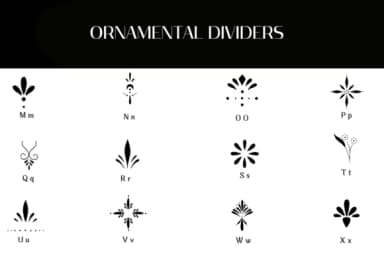 Ornamental Dividers by Heartcraft Atelier — Dingbats Font — thumbnail 3