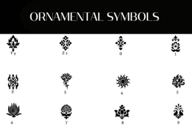 Ornamental Symbols by Heartcraft Atelier — Dingbats Font — thumbnail 4