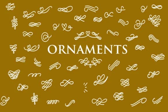 Ornaments by goodigital — Dingbats Font