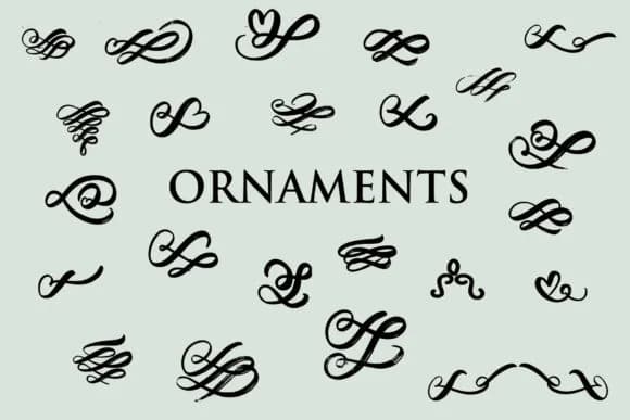 Ornaments by goodigital — Dingbats Font