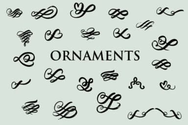 Ornaments by goodigital — Dingbats Font — thumbnail 1