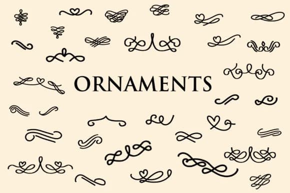 Ornaments by goodigital — Dingbats Font