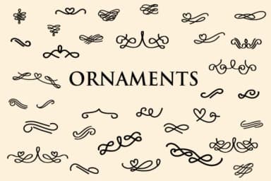 Ornaments by goodigital — Dingbats Font — thumbnail 1