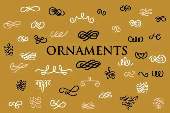 Ornaments by goodigital — Dingbats Font