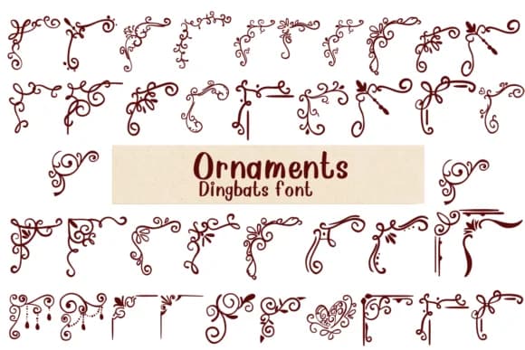 Ornaments by Nongyao — Dingbats Font