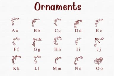 Ornaments by Nongyao — Dingbats Font — thumbnail 2