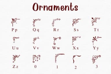 Ornaments by Nongyao — Dingbats Font — thumbnail 3