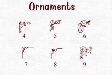 Ornaments by Nongyao — Dingbats Font — thumbnail 4