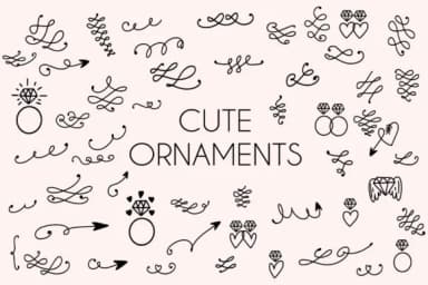 Ornaments Cute by goodigital — Dingbats Font — thumbnail 1
