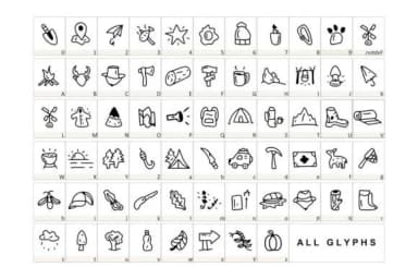 Outdoor by YandiDesigns — Dingbats Font — thumbnail 2