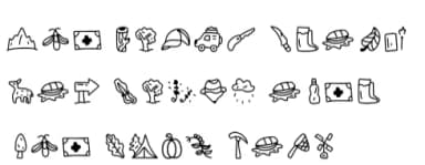 Outdoor by YandiDesigns — Dingbats Font — thumbnail 6