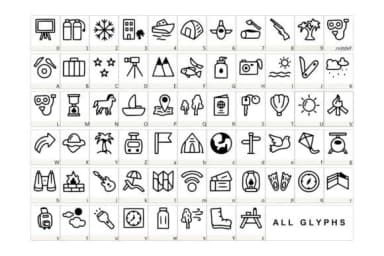 Outing and Journey by YandiDesigns — Dingbats Font — thumbnail 2