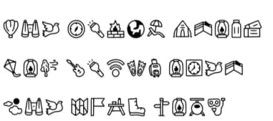 Outing and Journey by YandiDesigns — Dingbats Font — thumbnail 6