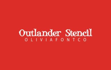 Outlander Stencil by OliviaFontCo — Slab Serif Font — thumbnail 1