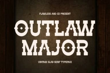 Outlaw Major by Flawless And Co — Slab Serif Font — thumbnail 1