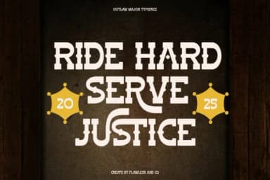 Outlaw Major by Flawless And Co — Slab Serif Font — thumbnail 2