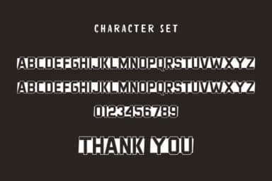 Outline Block by Eystore — Slab Serif Font — thumbnail 6